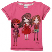 Футболка для девочки K4011fuchsia Футболка для девочки K4011fuchsia